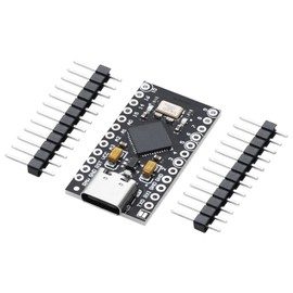 AZDelivery Pro Micro ATMEGA32U4 5V/16MHz Development Board Microcontroller Module with Bootloader IDE Development Board with 2 Row Pin Header USB C