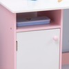 Qaba Toddler Desk and Chair Set, Kids Writing Desk Study