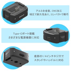 PULUZ DJI OSMO Pocket 3 Charger Base Aluminum Alloy Adapter Base for DJI OSMO Pocket 3 Desktop Base for Pocket 3 Charger Stand for DJI Pocket 3 Base Stand for DJI OSMO Pocket 3 Desktop Stand