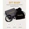 MagnetRX® Hematite & Leather Magnetic Bracelet - MAX Strength Natural