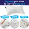 Sidney Sleep Adjustable Curved Contour Fill Pillow – Queen Size