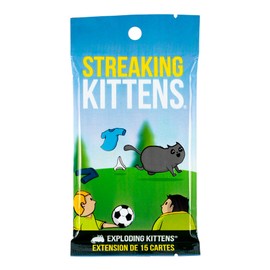 Exploding Kittens : Streaking Kittens - Jeu de société - Jeu d'ambiance - À partir de 7 ans - 2 à 5 Joueurs - 15+ Minutes - Version française