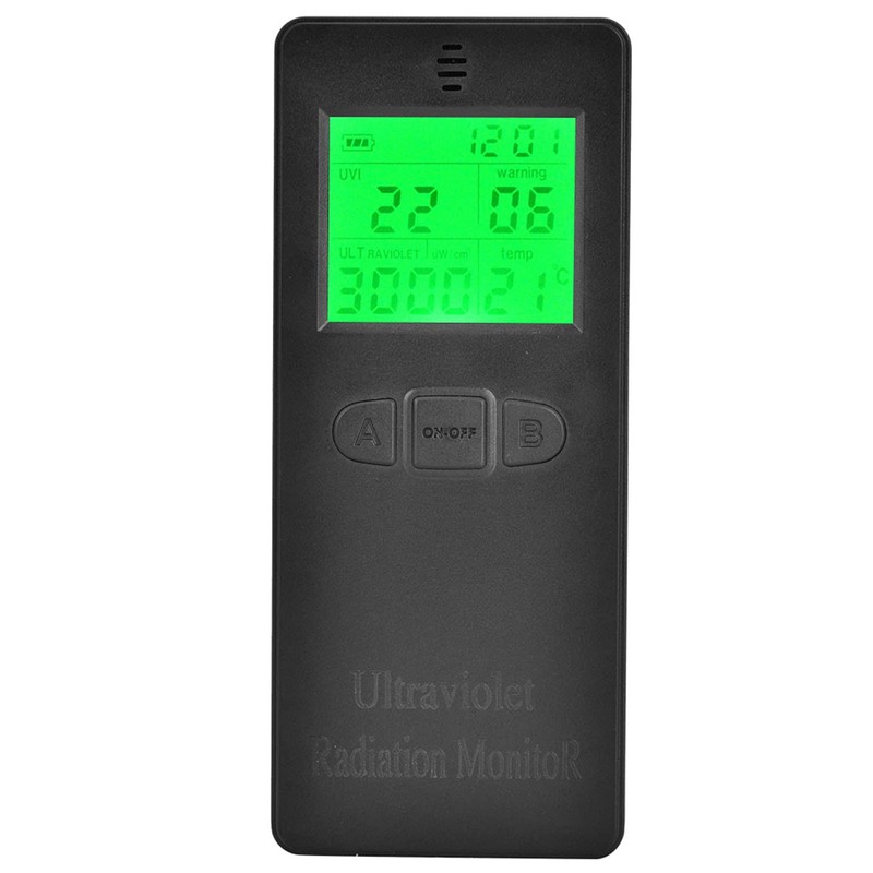 Fishawk Digital Ultraviolet Radiation Detector, Handheld Digital UV Index Sensor
