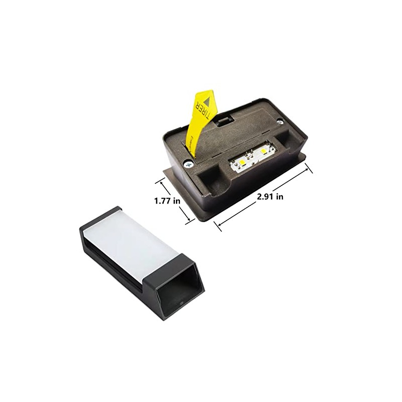 Yotopow Solar Light Replacement Top for Outdoor Fence Lights and