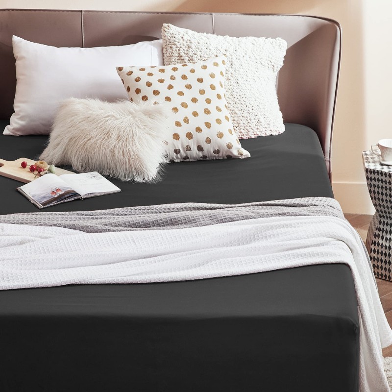 Bedsure King Size Fitted Sheets - Bed Sheets Extra Deep