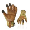 [Vgo...] Garden Gloves, Gardening Gloves, Sheepskin Gloves, For Grass Mowing,