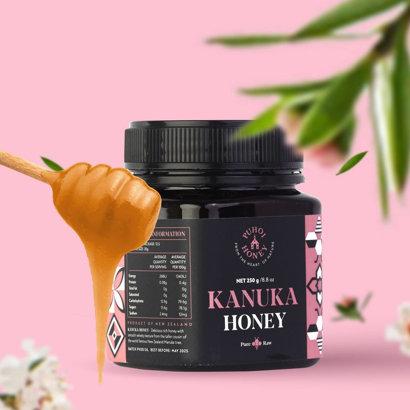 New Zealand 100% Pure & Raw Kanuka Honey 250g (8.8oz)