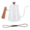 Coffee Kettle Pour Over High Borosilicate Glass Heat Resistant Round