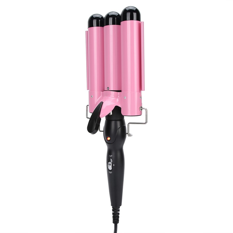 3 Barrel Curling Iron Wand Adjustable Hair Curler Waver Crimper