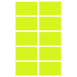 Royal Green Color Labels for Moving in Neon Yellow ( 50mm x 31mm) - 150 Pack