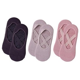 JISRKP 3 Pairs Of Pilates Socks, Non Slip Yoga Socks ， With Straps, Suitable For Pilates, Fitness, Ballet, And Home Workouts
