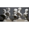 Set 5 Bust Head God Zeus Artemis Aphrodite Hermes Apollo