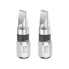 sourcing map 2pcs Slotted Screwdriver Bit SL5 1/4" Hex Shank
