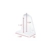 LannuMet 8pcs 45mm Clear Plastic Blinds Hold Down Brackets Window