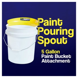 FoamPRO 135 Paint Pouring Spout For 5 Gallon Buckets - No-Drip Paint Easy Pour Paint Spout For Mess-Free Transfer - For Latex Paints, Oil Based Paints and Solvent Based Coatings - 1 Piece Design