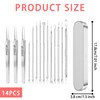 14 Pcs Blackhead Remover Tool, Professional Pimple Popping Kit，Apply to