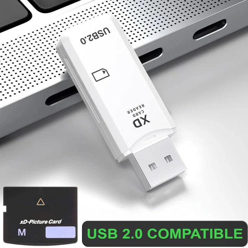 USB 2.0 Card Reader Fast Data Transfer for SD, and