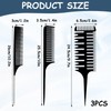 Pack of 3 Hair Comb for Precise Colouring and Styling