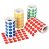 Apli Kids 4 Rolls Round Colour Stickers - 20mm 20mm