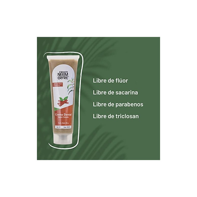NEEM ERFRE | Pack de 3 crema dental de sabores