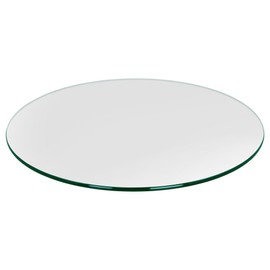 Dulles Glass 32" Round Glass Table Top - Tempered- 3/8" Thick - Pencil Polished Glass