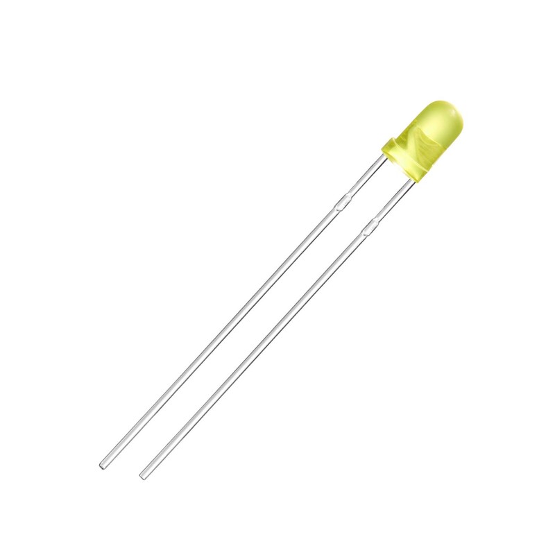 CHANZON 100 pcs 3mm Blinking Yellow LED Diode Lights 1.5Hz