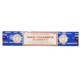 Satya Nag Champa Agarbatti Incense Sticks | x1 pack | comes with SAMASIA bookmark | Incense can be used for Aromatherapy, Spa, Yoga, Weddings, Meditation, Healing, Positivity and Relaxation