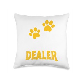 Dog Treat Dealer Funny Humor Dog Owner Dog Treats Dog Lover Throw Pillow