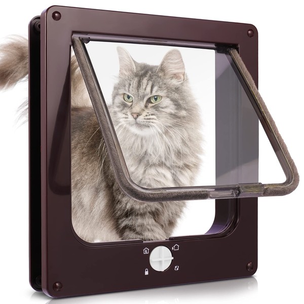 Sailnovo Cat Flap Dog Flap 4 Way for Cats and