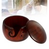 Wooden Yarn Bowl for Knitting & Crochet - Smooth Pine