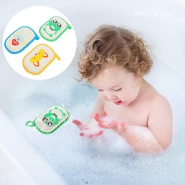 FRCOLOR 6pcs Baby Bath Sponge Cartoon Animal Exfoliating Shower Sponge Adorable Baby Bath Towel Shower Scrubber Shower Sponge for Bathing