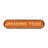 Reading Team Gel Domed Orange School Bar Badge