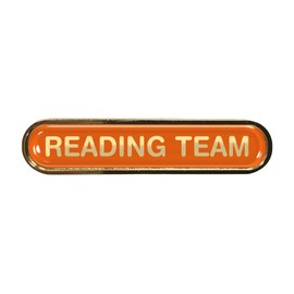 Reading Team Gel Domed Orange School Bar Badge