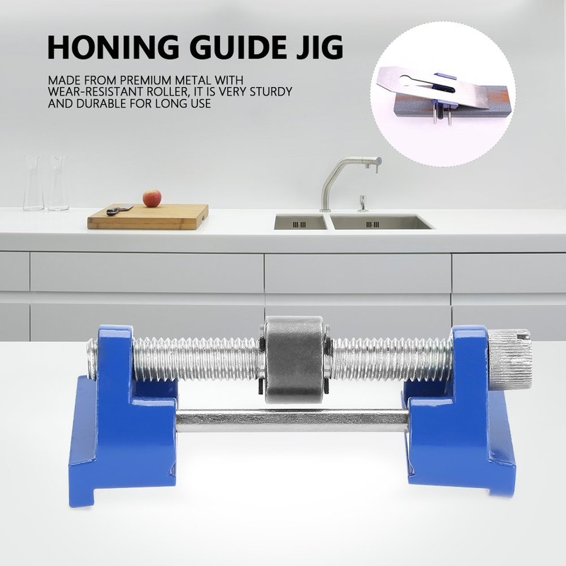 Honing Guide Jig, Self-Centering Clamping Tools for Wood Chisel Edge