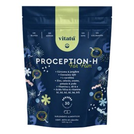 Vitatú | Proception suplemento para hombre con Zinc, Folato, L-Carnitina, Vitamina D3, Q10, Vitamina C, E, Cúrcuma y Jengibre, 60 cápsulas. Vitaminas, Minerales y Antioxidantes diseñado para Hombrer