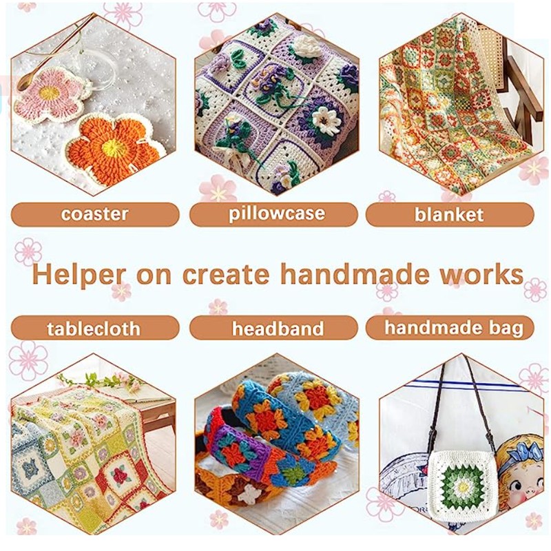 Crochet Blocking Board Wooden Handcrafted Knitting Blocking Mat for Knitting