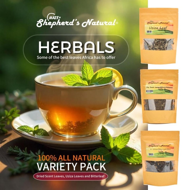 HATF'S SHEPHERD'S NATURAL Bitter Leaf (Dry) – Non-GMO, Sand-Free, All-Natural,