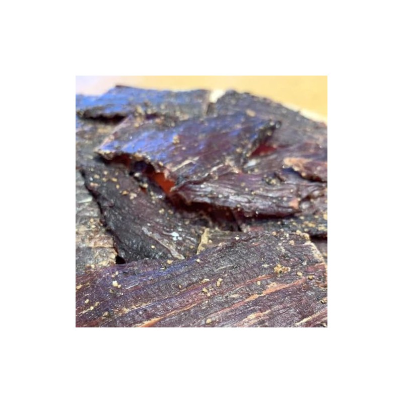 Old Fashioned Peppered Beef Jerky - No Frills Tough and
