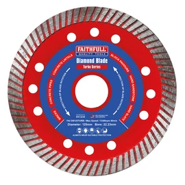 Faithfull DB125TURB 125 x 22 mm Turbo Cut Diamond Blade