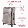 SwissGear Sion Softside Expandable Luggage – Medium Checked Suitcase with