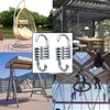 Markeny 2PCS Hammock Spring，Markeny Hardened Galvanized Steel Extension Spring Coil