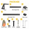 HUGEBO Adjustable Trailer Ladder Rack, Heavy Duty Side Mount with