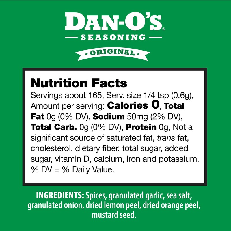 Dan-O's 3 Bottle Seasoning Set, Small Bottles, 3 Pack, Includes