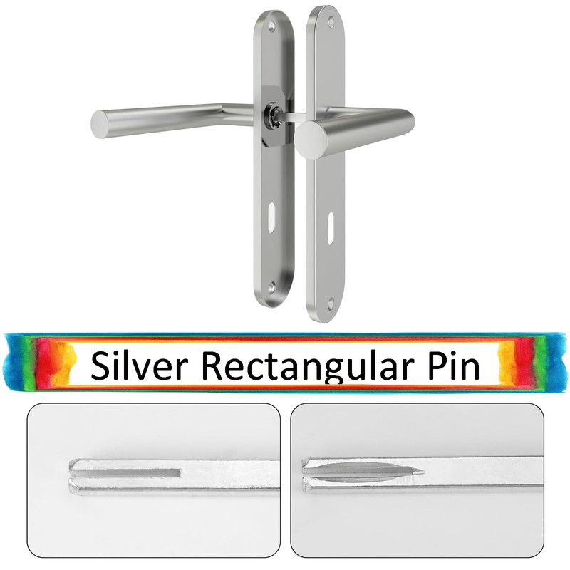 Square spindle 8 x 100 mm solid steel fixing pin