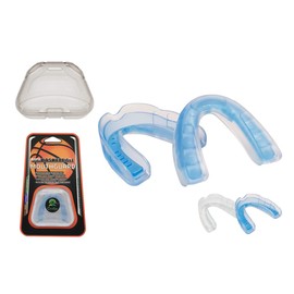 COOLLO SPORTS Boil and Bite - Protector bucal para baloncesto, karate, artes marciales, lucha libre, artes marciales, artes marciales, artes marciales, artes marciales mixtas (funda incluida) - Tamaño adulto (adulto a partir de 11 años)