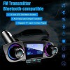 BCSMMCAR 1.3in LED Screen Wireless Bluetooth 4.0 FM Transmitter For