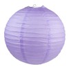 WYZworks Round Paper Lanterns 10 Pack (Lavender, 14") - with