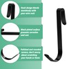 Yaocom 6 Pcs J Hook for Wire Shelving 3.6 Inch