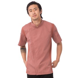 Chef Works Men's Springfield Chef Coat, Brick, Large