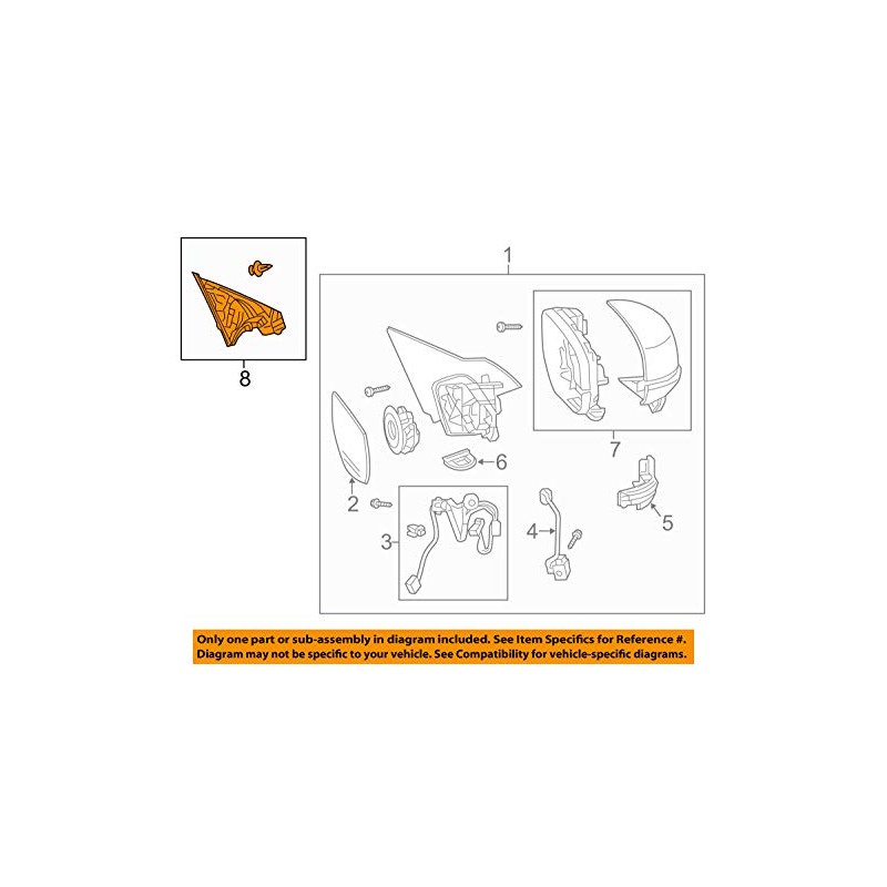 HONDA (ホンダ) 純正部品 ガーニツシユASSY. L.ドアーミラー アコード ハイブリッド 品番76270-T2A-A11ZA
